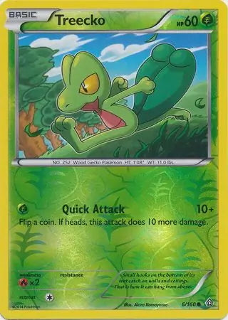 Primal Clash Treecko #6/160 reverse holo